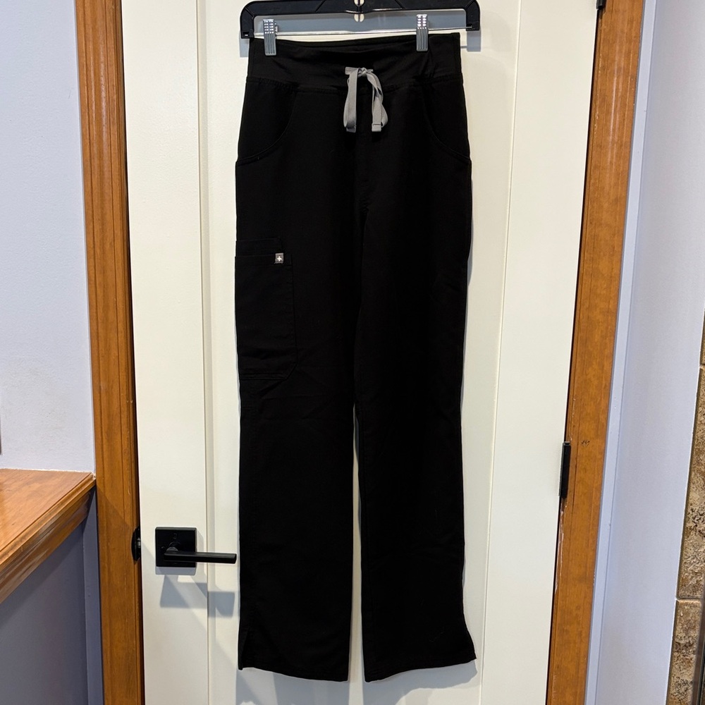 Figs Jet Black Professional Scrub Pants